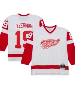 Steve Yzerman Detroit Red Wings Mitchell amp Ness  198384 Blue Line Player Jersey  White
