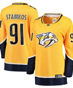 Steven Stamkos Nashville Predators Fanatics Women_s Home Premier Breakaway Player Jersey  Gold
