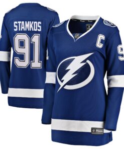 Steven Stamkos Tampa Bay Lightning Fanatics Women_s Home Breakaway Player Jersey  Blue