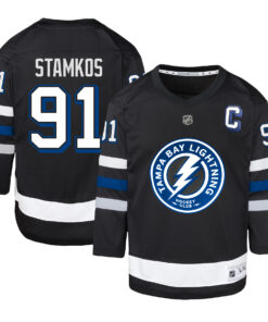 Steven Stamkos Tampa Bay Lightning Youth Alternate Replica Player Jersey  Black