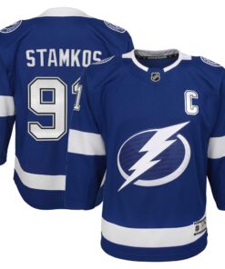 Steven Stamkos Tampa Bay Lightning Youth Home Captain Premier Player Jersey  Blue