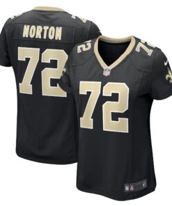 Storm Norton New Orleans Saints  Women_s Game Jersey  Black