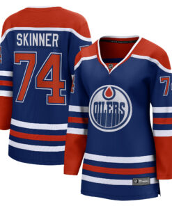 Stuart Skinner Edmonton Oilers Fanatics Women_s Home Breakaway Player Jersey  Royal
