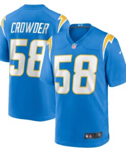 Tae Crowder Los Angeles Chargers  Team Game Jersey  Powder Blue