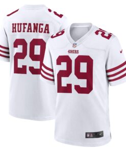 Talanoa Hufanga San Francisco 49ers  Away Game Player Jersey  White
