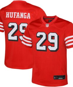Talanoa Hufanga San Francisco 49ers  Youth Game Jersey  Scarlet