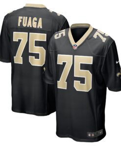 Taliese Fuaga New Orleans Saints  2024 NFL Draft First Round Pick Player Game Jersey  Black