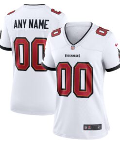  Tampa Bay Buccaneers Women_s Custom Game Jersey  White