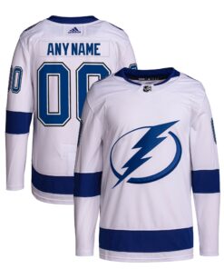  Tampa Bay Lightning  Away  Primegreen Authentic Custom Jersey  White