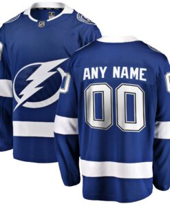 Tampa Bay Lightning Fanatics Home Breakaway Custom Jersey  Blue