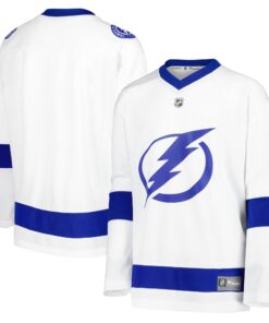 Tampa Bay Lightning Fanatics Youth Away Replica Blank Jersey  White