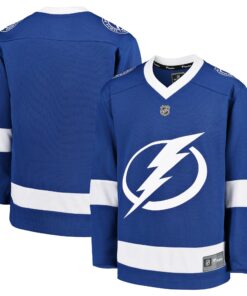 Tampa Bay Lightning Fanatics Youth Home Replica Blank Jersey  Blue
