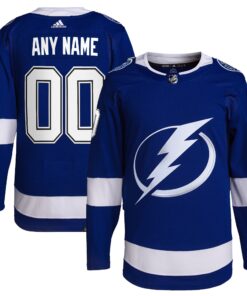  Tampa Bay Lightning  Home  Primegreen Authentic Custom Jersey  Royal