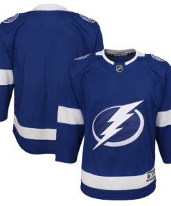 Tampa Bay Lightning Youth Home Blank Premier Jersey  Blue