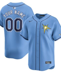  Tampa Bay Rays Alternate Limited Custom Jerseynbspâ€“ Light Blue