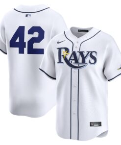  Tampa Bay Rays2024 Jackie Robinson Day Home Limited Jerseynbspâ€“ White