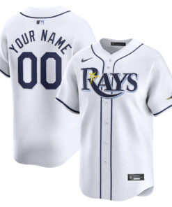 Tampa Bay RaysHome Limited Custom Jersey  White