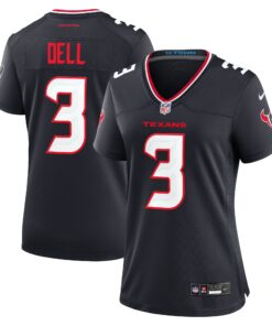 Tank Dell Houston Texans  Women_s Team Game Jersey   Navy
