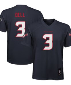 Tank Dell Houston Texans Youth Replica Player Jersey  Navy