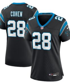Tarik Cohen Carolina Panthers  Women_s  Game Jersey   Black