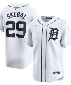 Tarik Skubal Detroit TigersHome Limited Player Jersey  White