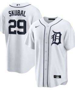 Tarik Skubal Detroit TigersHome Replica Jersey  White