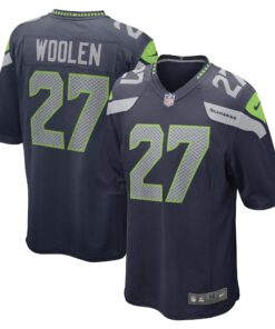 Tariq Woolen Seattle Seahawks  Game Player Jersey  College Navy