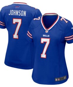 Taron Johnson Buffalo Bills  Women_s Game Player Jersey  Royal