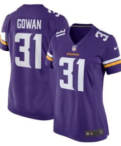 Tay Gowan Minnesota Vikings  Women_s Home Game Player Jersey  Purple