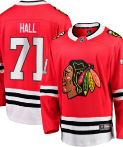 Taylor Hall Chicago Blackhawks Fanatics Home Breakaway Player Jersey  Red