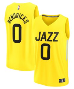Taylor Hendricks Utah Jazz Fanatics Youth  Fast Break Replica Jersey - Icon Edition - Yellow