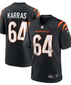 Ted Karras Cincinnati Bengals  Game Player Jersey  Black 1
