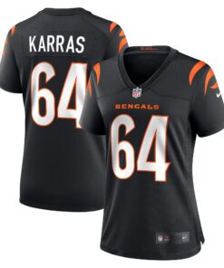 Ted Karras Cincinnati Bengals  Women_s Game Player Jersey  Black