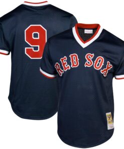 Ted Williams Boston Red Sox Mitchell amp Ness Cooperstown Collection Big amp Tall Mesh Batting Practice Jersey  Navy