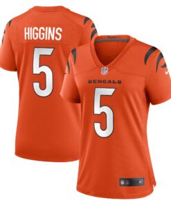 Tee Higgins Cincinnati Bengals  Women_s Alternate Game Player Jersey  Orange