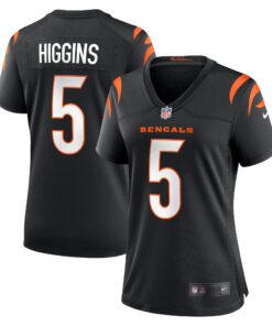 Tee Higgins Cincinnati Bengals  Women_s Game Player Jersey  Black