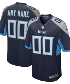 Tennessee Titans  Custom Jersey  Navy