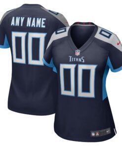 Tennessee Titans  Women_s Custom Game Jersey  Navy