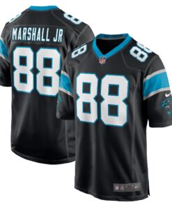 Terrace Marshall Jr. Carolina Panthers  2021 NFL Draft Pick Player Game Jersey  Black