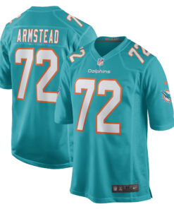 Terron Armstead Miami Dolphins  Game Jersey  Aqua