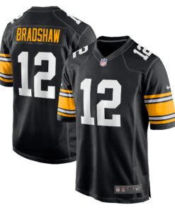 Terry Bradshaw Pittsburgh Steelers  Retired Player Jersey  Black