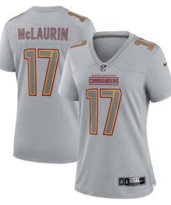 Terry McLaurin Washington Commanders  Women_s Atmosphere Fashion Game Jersey  Gray