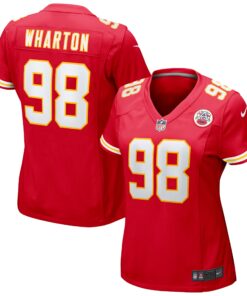 Tershawn Wharton Kansas City Chiefs  Women_s Game Jersey  Red