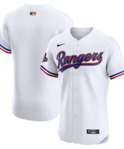  Texas Rangers2024 Gold Collection Elite Jerseynbspâ€“ White