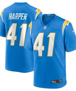 Thomas Harper Los Angeles Chargers  Team Game Jersey   Powder Blue