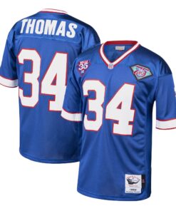 Thurman Thomas Buffalo Bills 1985 Mitchell amp Ness Authentic Throwback Retired Player Jersey  Royal