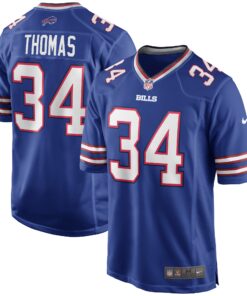 Thurman Thomas Buffalo Bills  Game Retired Player Jersey  Royal
