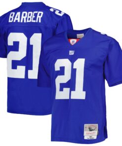 Tiki Barber New York Giants Mitchell amp Ness Legacy Replica Jersey  Royal