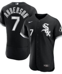 Tim Anderson Chicago White SoxAlternate Authentic Player Jersey  Black