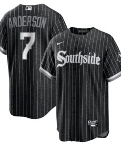 Tim Anderson Chicago White SoxCity Connect Replica Player Jersey  Black